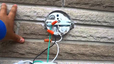 how to install a light fixture without electrical box|install floodlight without junction box.